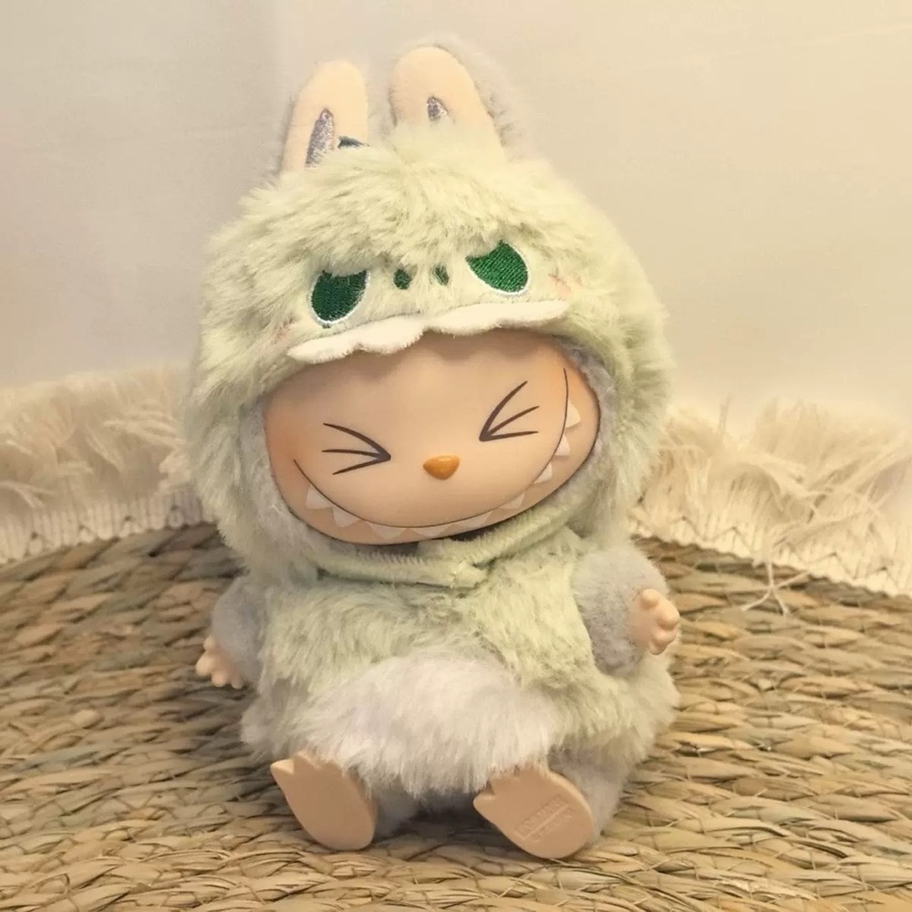 Labubu Clothes - Labubu Plush Dino Hoodie Set – Matcha Gator